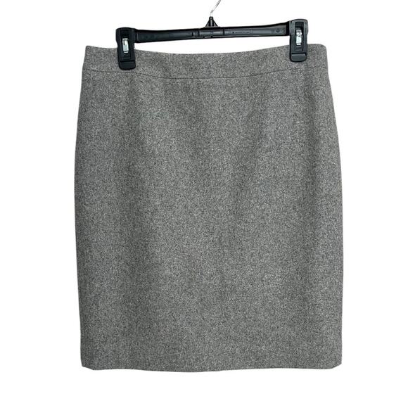 J.‎ CREW Gray Wool Thick Lined Skirt Women's Size 8 - Picture 1 of 6